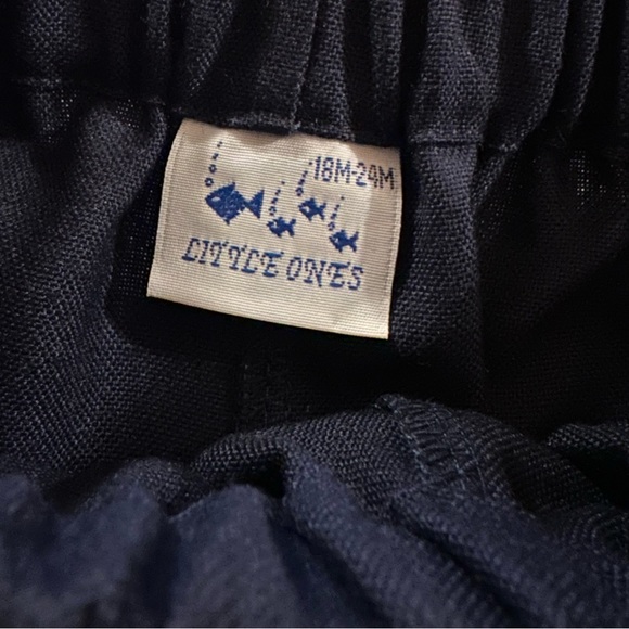 Little Ones Elastic Waist Navy Blue Dress Pants - Size 18mo-24mo - New w/ Tags - Picture 6 of 6